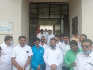 Jamkhed BJP protests Mahavikas Aghadi government over OBC reservation