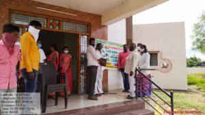 Distribution of 180 trees in Telangashi on the occasion of Rohit Pawar birthday