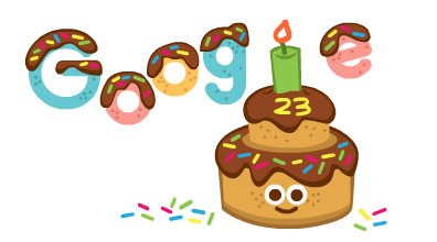 Today Google 23rd birthday doodle