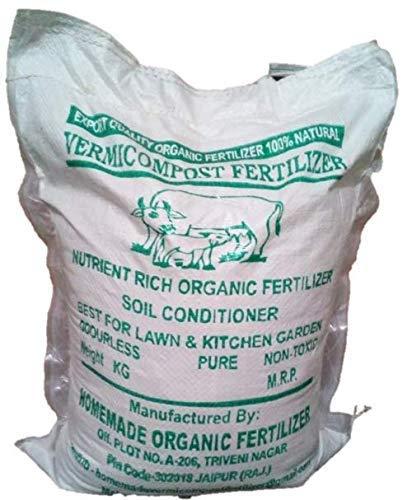 Homemade Organic Fertilizer Organic & Natural Plant Nutrient Cow Manure, Vermicompost Fertilizer (10 kg)
