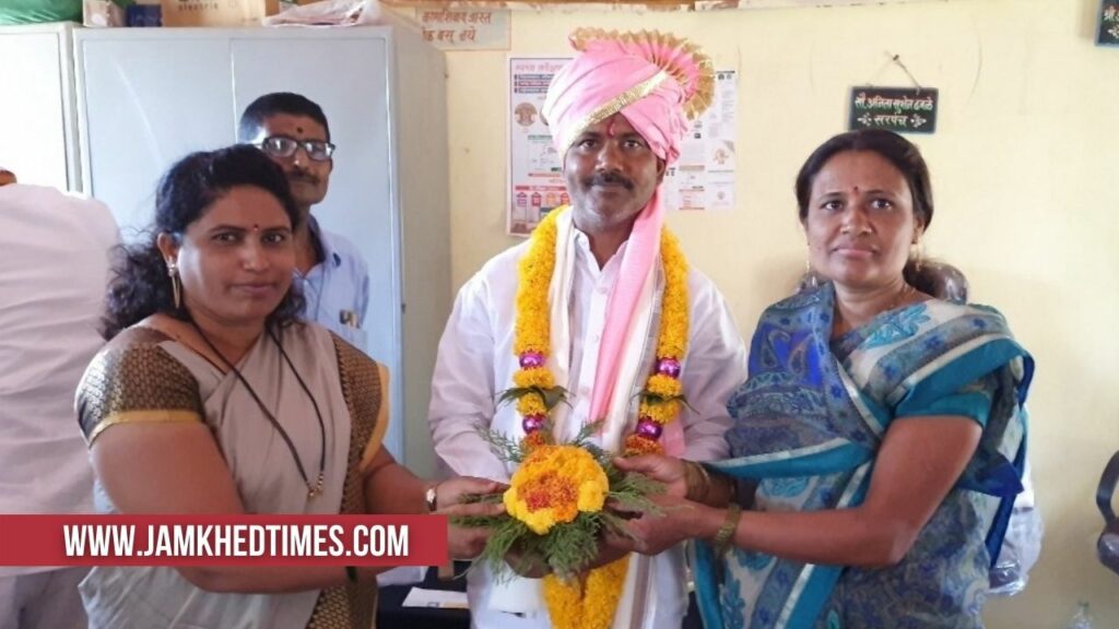 Unopposed election of Abasaheb Dhawale as Deputy sarPanch of Halgaon