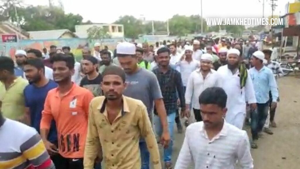 One hundred percent response to Jamkhed Bandla, Intense protests across against Nupur Sharma in jamkhed
