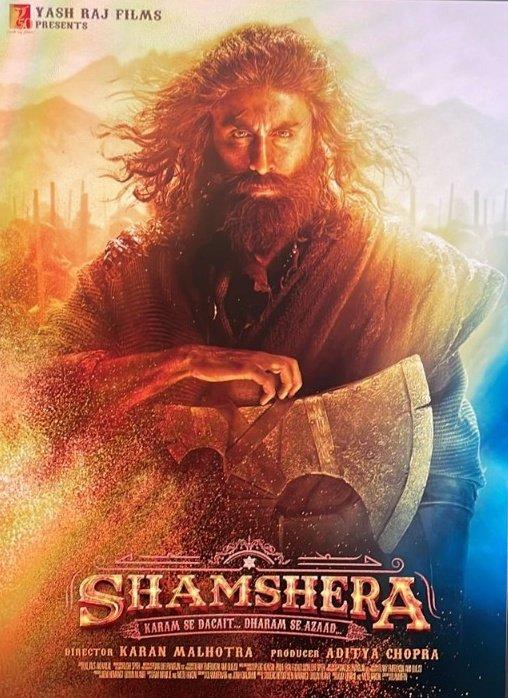 Leak poster of Ranbir Kapoor's upcoming movie Shamsera, Ranbir Hot In Shamshera, see Ranbir's great look,