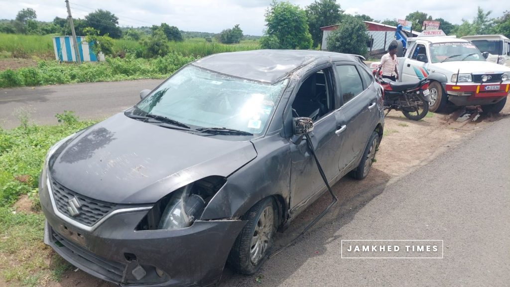 BJP leader Sachin Potare's car accident near Pune