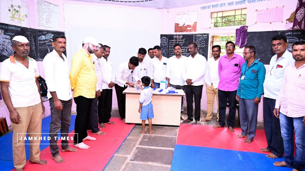 Blood group testing camp completed at Chondi in Jamkhed taluka