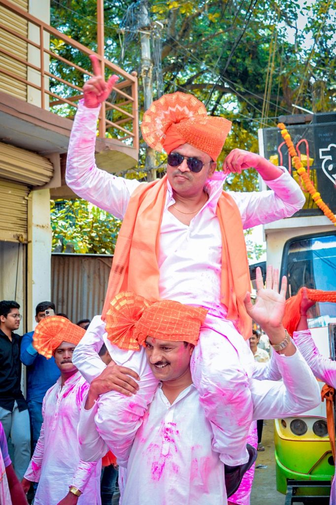 Jamkhed Police's Manmurad Dance to DJ's Beats, Ganesh Immersion Procession of Jamkhed Police Station Attracted the Attention of Jamkhedkars, Ganesh visarjan 2022, ganeshotsav 2022,