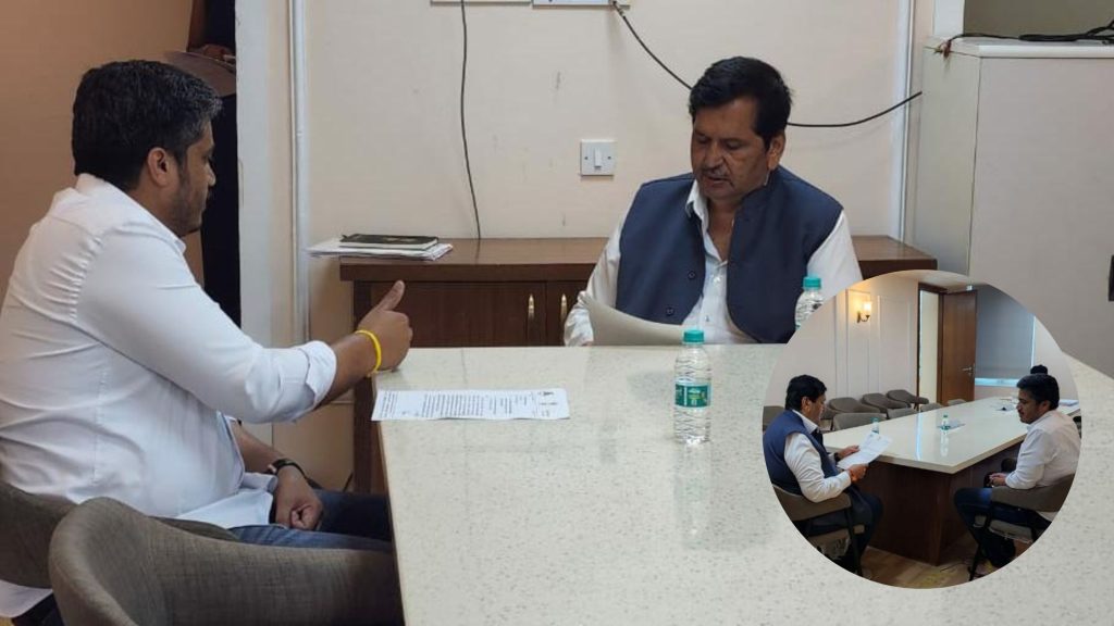 MLA Rohit Pawar requested the Minister to lift the moratorium on development works in Karjat-Jamkhed Constituency