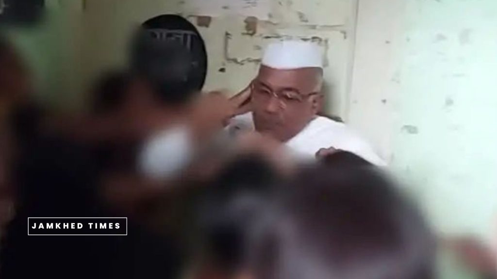 obscene behavior by 2 teachers of Zilla Parishad school with minor girls in Shirdi, angry parents beat up the teachers