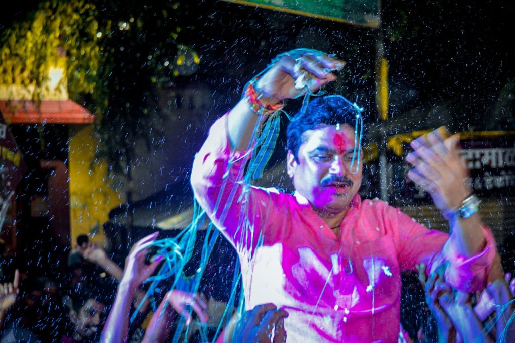 mla Ram Shinde's dominance in Ganesh Visarjan procession, ram Shinde's dance is discussed in the state, Ramji ki nikli sawari Ramji ki lila hai nyari,