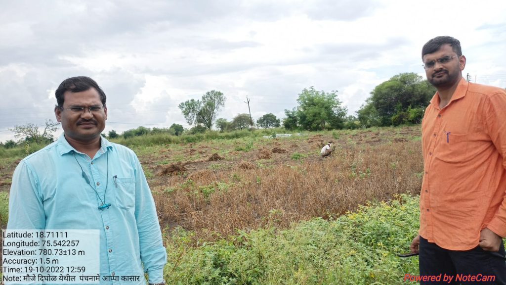 Joint Panchnama of the damage due to heavy rain in Jamkhed taluka has been launched by Agriculture and Revenue Department, see the overview of the damaged area in the photo