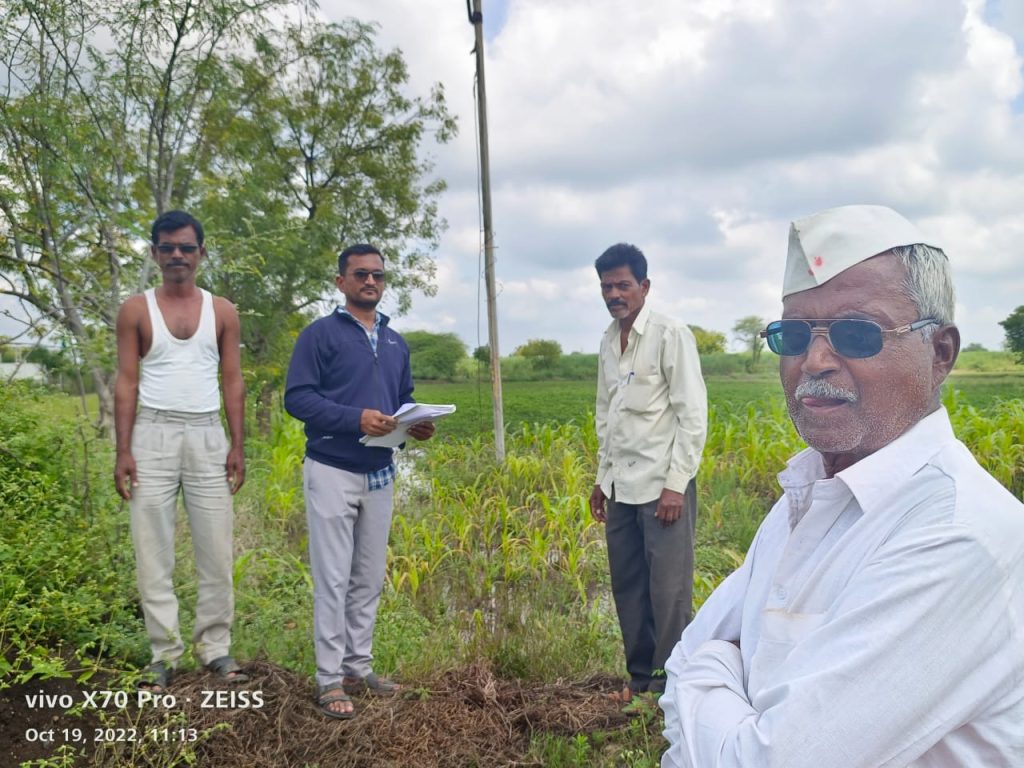 Joint Panchnama of the damage due to heavy rain in Jamkhed taluka has been launched by Agriculture and Revenue Department, see the overview of the damaged area in the photo