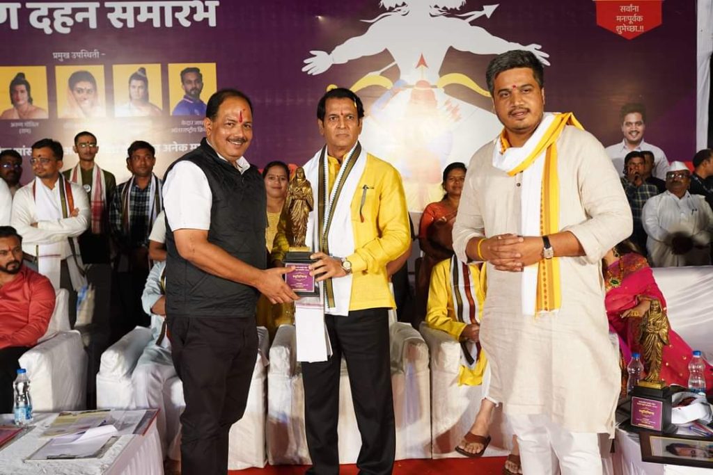 Exclusive moments from Maharashtra's biggest Ravan Dahan Sohla, kharda ravan dahan sohla 2022, rohit pawar news today 
