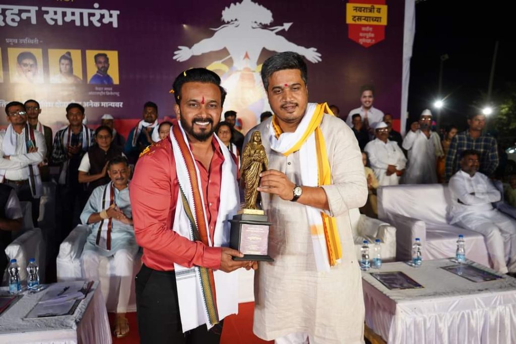 Exclusive moments from Maharashtra's biggest Ravan Dahan Sohla, kharda ravan dahan sohla 2022, rohit pawar news today 