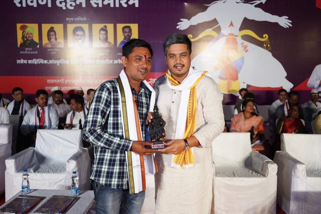 Exclusive moments from Maharashtra's biggest Ravan Dahan Sohla, kharda ravan dahan sohla 2022, rohit pawar news today 