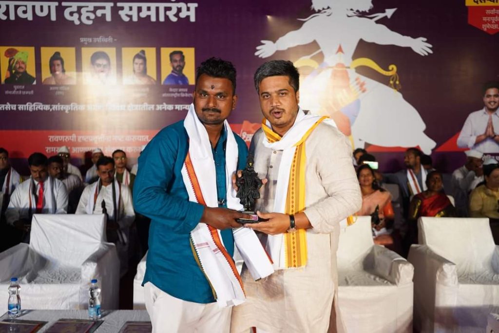 Exclusive moments from Maharashtra's biggest Ravan Dahan Sohla, kharda ravan dahan sohla 2022, rohit pawar news today 