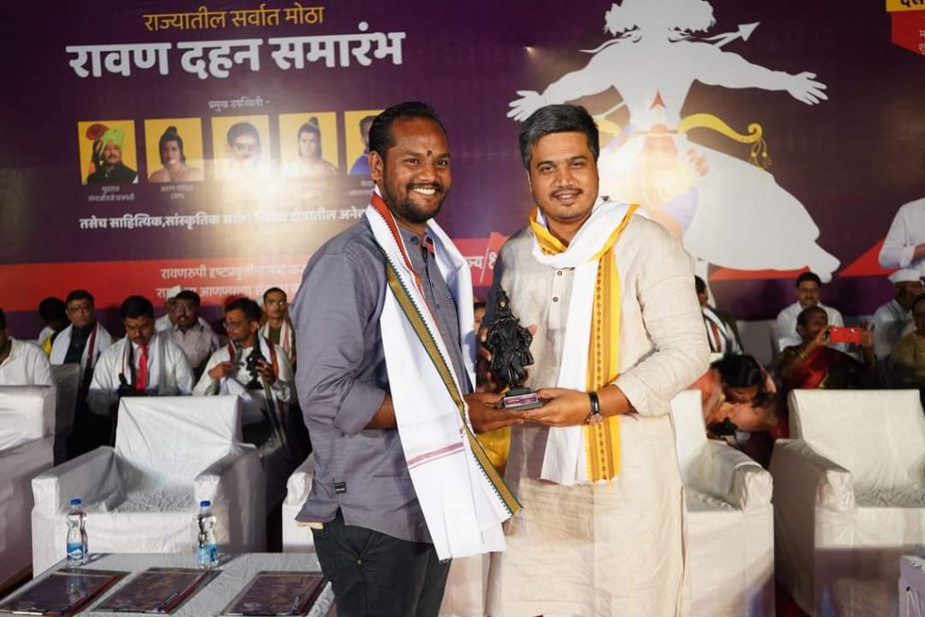 Exclusive moments from Maharashtra's biggest Ravan Dahan Sohla, kharda ravan dahan sohla 2022, rohit pawar news today 