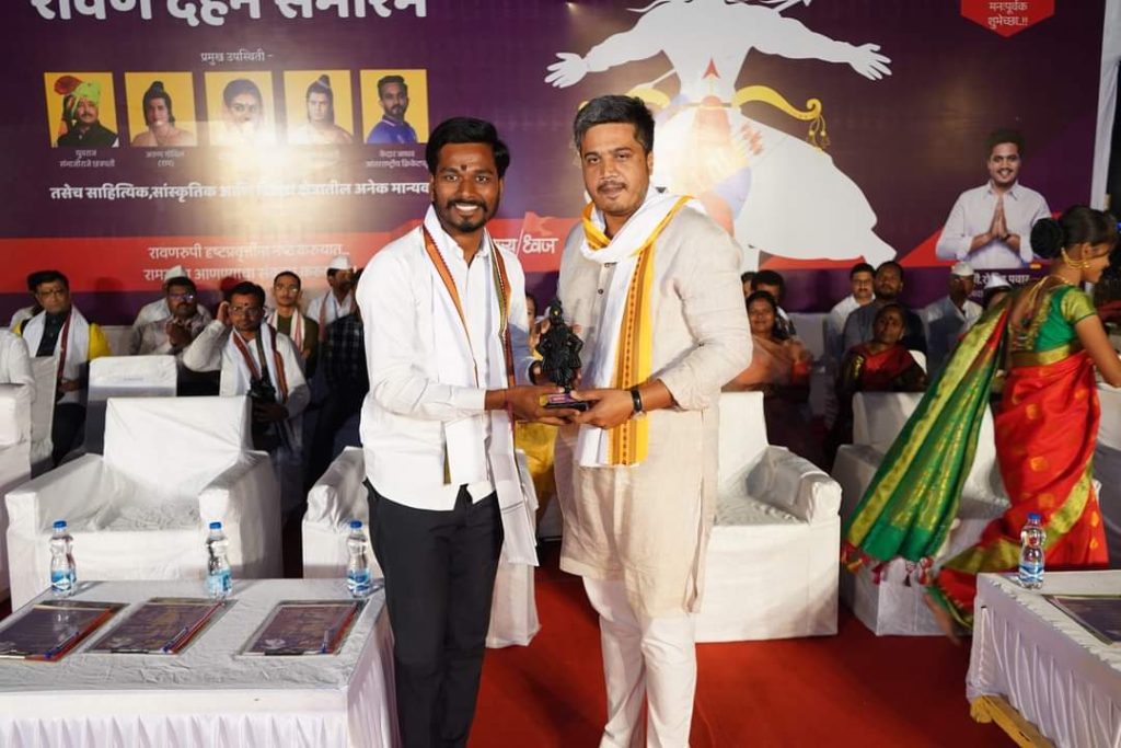 Exclusive moments from Maharashtra's biggest Ravan Dahan Sohla, kharda ravan dahan sohla 2022, rohit pawar news today 