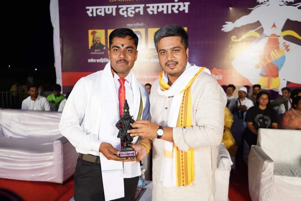 Exclusive moments from Maharashtra's biggest Ravan Dahan Sohla, kharda ravan dahan sohla 2022, rohit pawar news today 