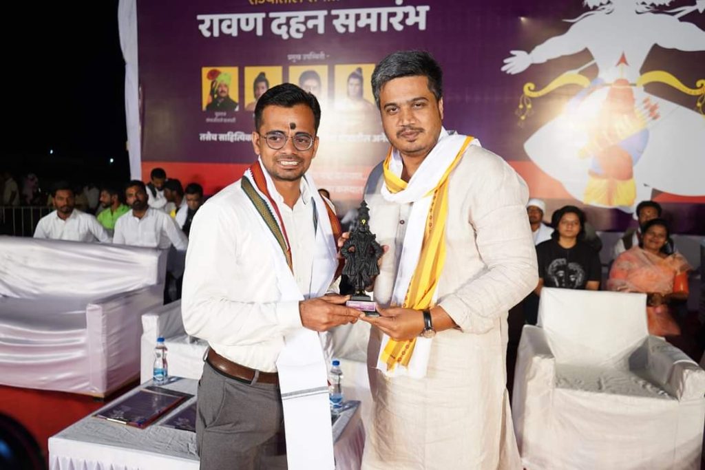 Exclusive moments from Maharashtra's biggest Ravan Dahan Sohla, kharda ravan dahan sohla 2022, rohit pawar news today 