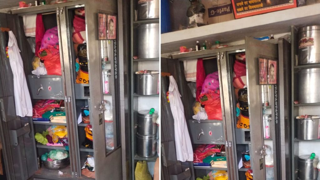 Thieves rampage continues in Kharda police station limits, house burglarie in broad daylight in Telangshi, panic spread among people
