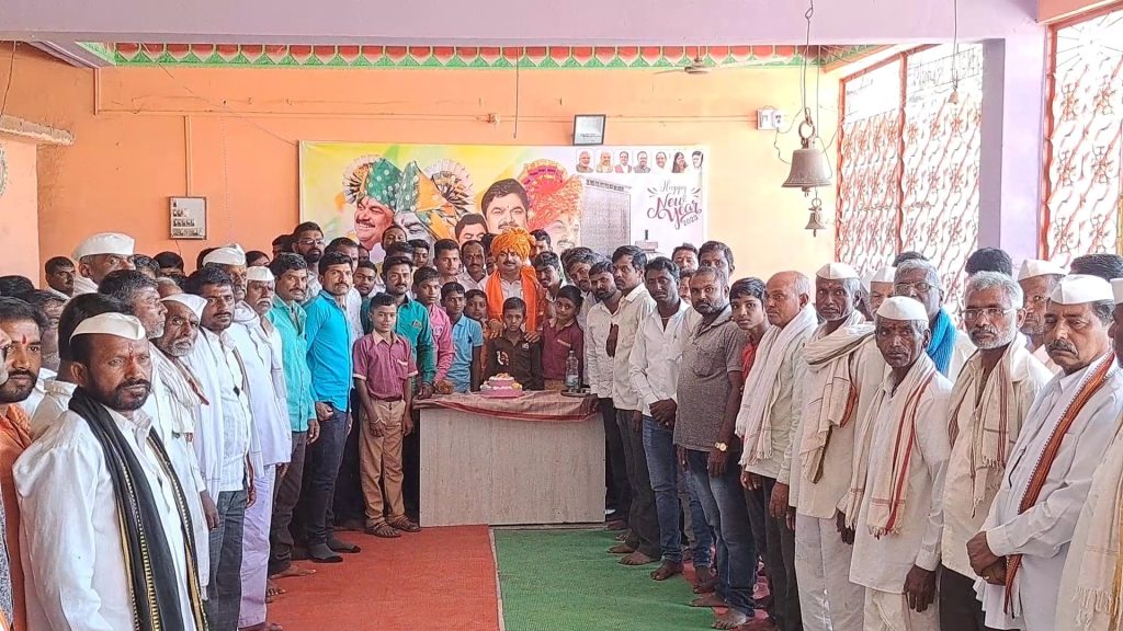 Distribution of educational materials to 300 students on initiative of Hattrick Sarpanch Maharudra Maharanwar in dhamangaon