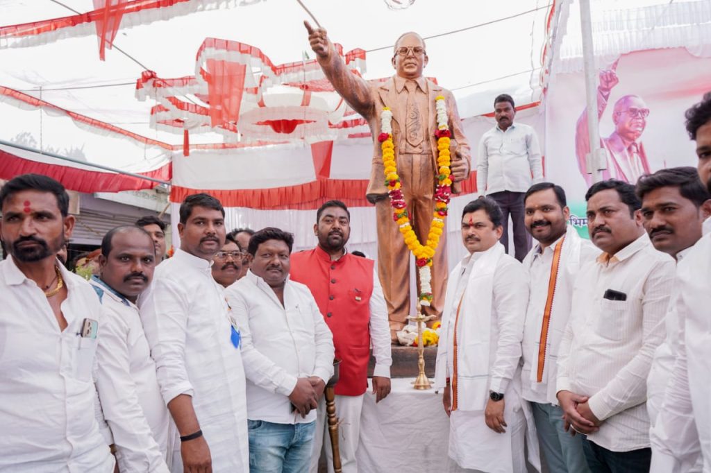 Jamkhed, In just 15 days, MLA Ram Shinde fulfilled his promise by sanctioning 4 crore funds under the Bharat Ratna Dr Babasaheb Ambedkar Social Development Scheme, Karjat jamkhed news,
