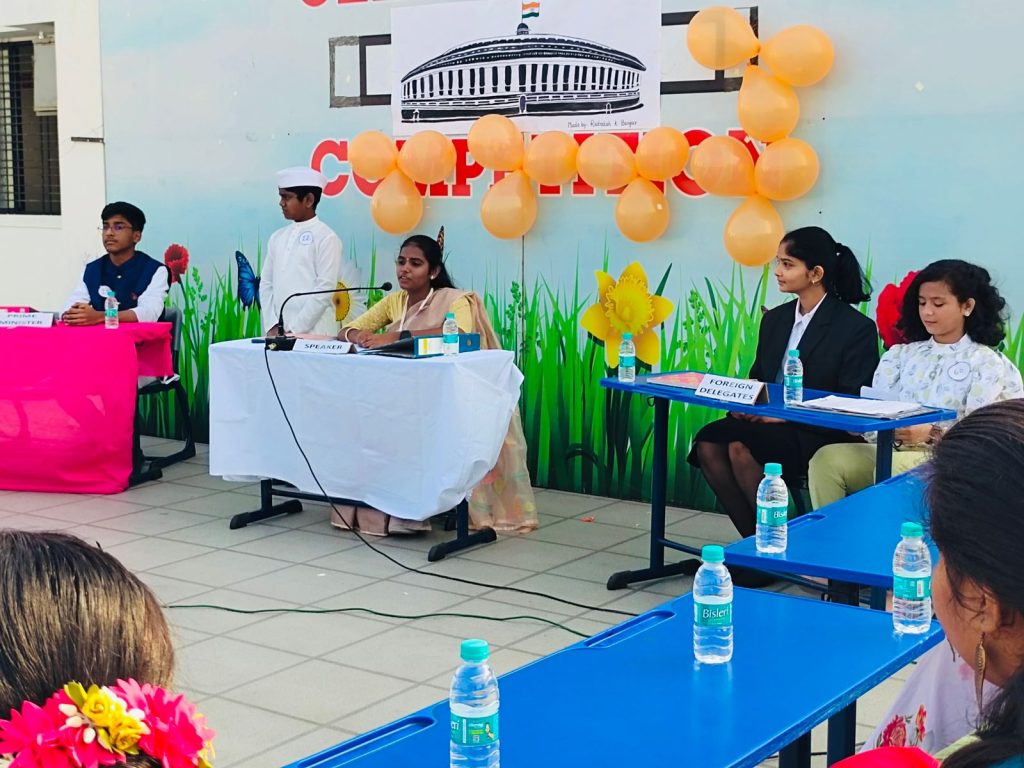 Kalika Podar Learn School conducted parliamentary functions, students became ministers MPs secretaries