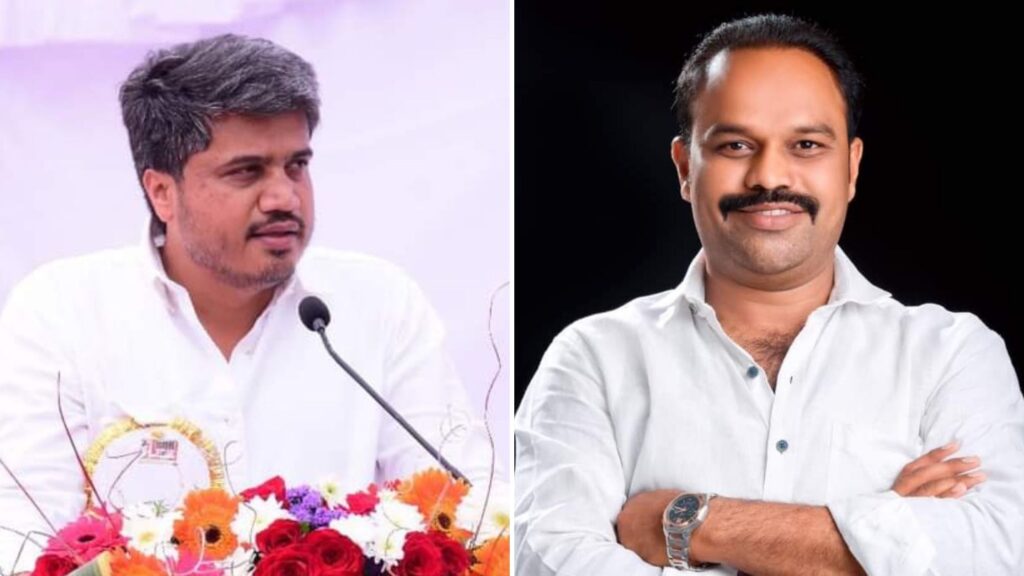 Even before political career of rohit pawar started Muhartamedha of National Highway 548 D, BJP jamkhed taluka president Ajay Kashid strongly attacked MLA Rohit Pawar,