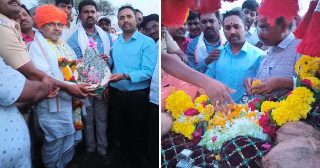 Ashadhi Wari 2023, Sant Eknath Maharaj Palkhi of Paithan received warm welcome in Jamkhed taluka, jamkhed news today, Sant Eknath Maharaj Palkhi Sohala 2023,