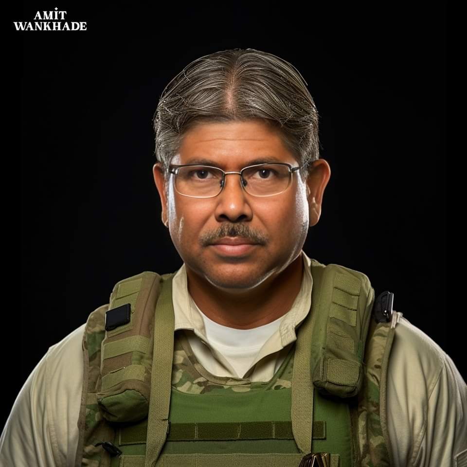 Maximum of AI Army look of BJP leaders, Devabhau's look is amazing, how do Udayanraje, Pankajatai, Danve Patil look like? See photo, Amit wankhede latest news,