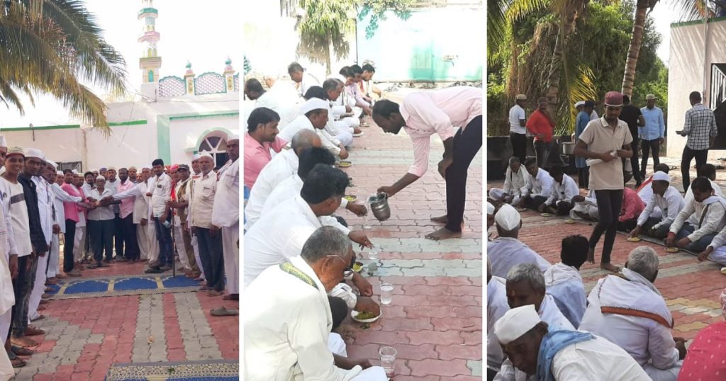 Ashadhi Wari 2023, Dindi of Sriram Devasthan Trust was served by jawalaa Muslim brothers,Vision of Hindu-Muslim brotherhood in Jamkhed taluka