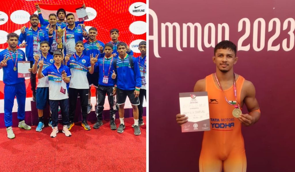Proud, Golden performance of Jamkhed's Sujay Tanpure in Asian Wrestling Championship 2023, sujay Tanpure news