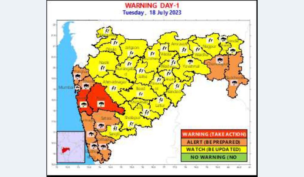 Good News, Missing Monsoon active again maharashtra, heavy to very heavy rains warning for next five days in Maharashtra, yellow-orange alert issued by IMD, monsoon 2023 latest news,