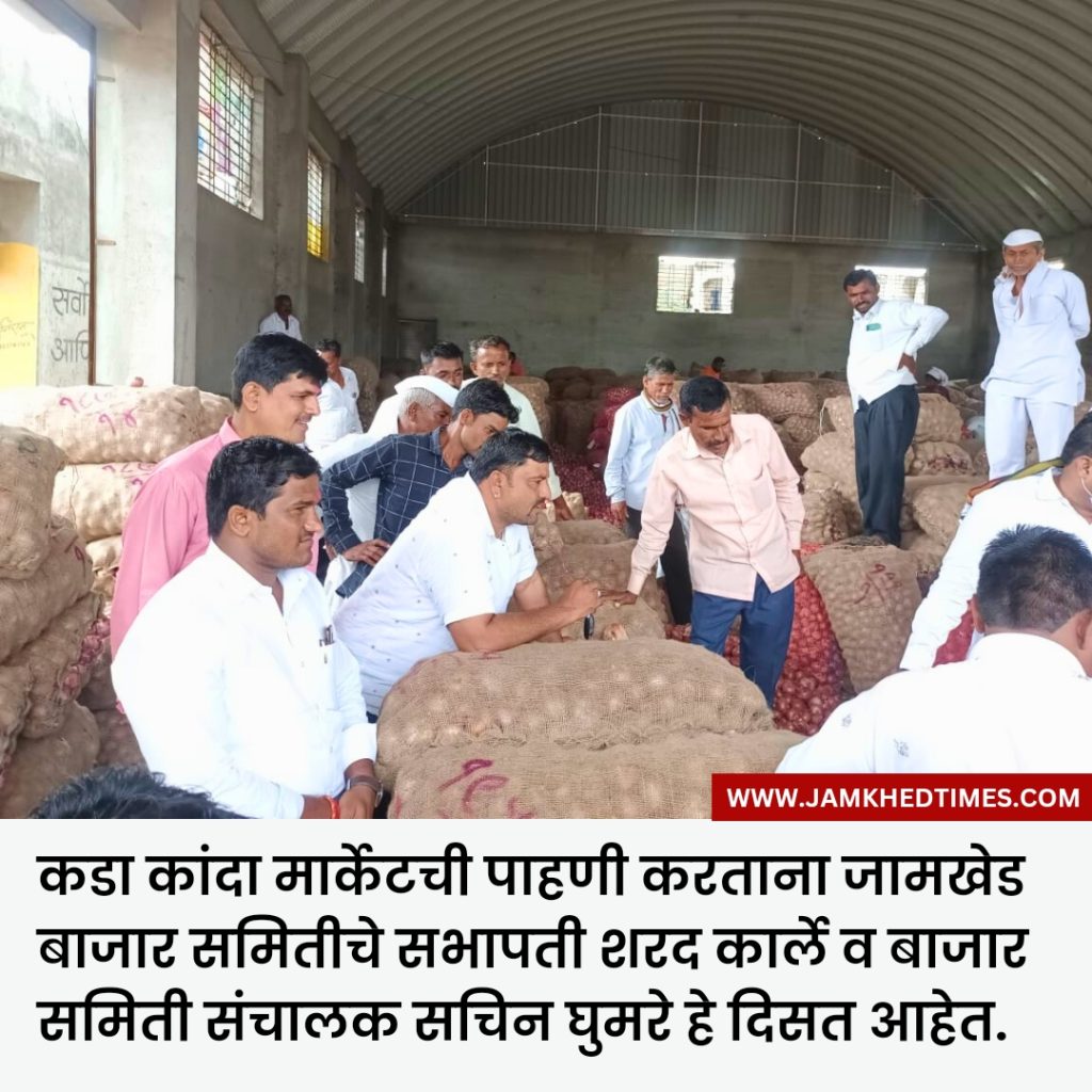 Good news,Onion market will start soon in Jamkhed, strong movement on behalf of Jamkhed market committee, happy atmosphere among farmers,Agriculture news,