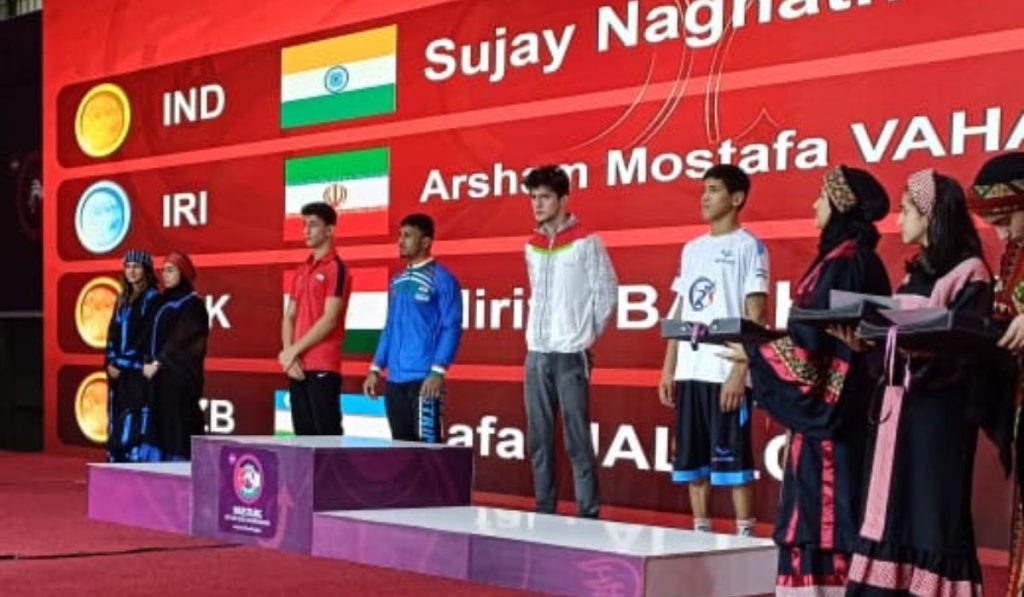 Proud, Golden performance of Jamkhed's Sujay Tanpure in Asian Wrestling Championship 2023, sujay Tanpure news