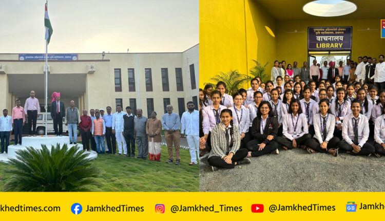 75th Republic Day was celebrated with enthusiasm in Halgaon Agriculture College