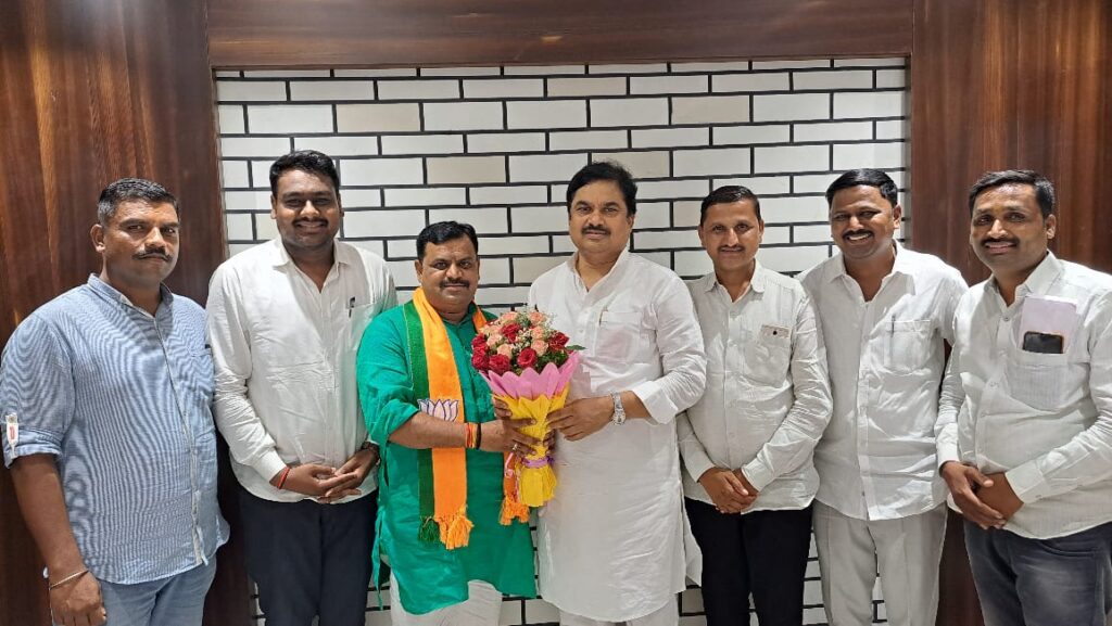 NCP is in trouble in Jamkhed, Former deputy sarpanch's entry into BJP, 