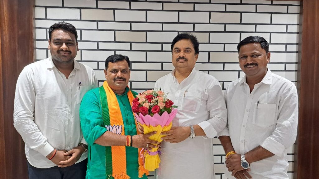 NCP is in trouble in Jamkhed, Former deputy sarpanch's entry into BJP, 