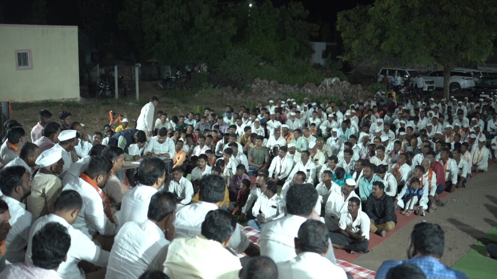 Karjat Jamkhed News, NCP SP Youth leader Kiran Pavane joins BJP with hundreds of supporters, Kiran Pavane's demonstration of power in Jalakewadi is discussion in Karjat jamkhed constituency,