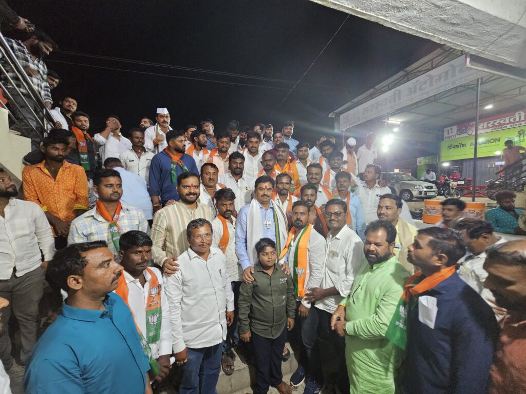 Karjat Jamkhed News, Political earthquake in Ratnapur, NCP workers join BJP, ram shinde latest news today,