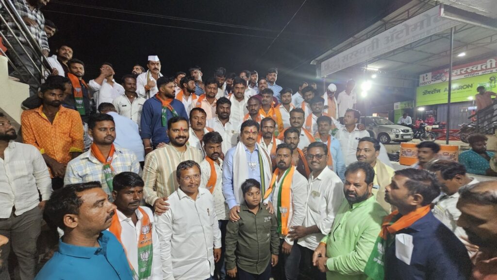 Karjat Jamkhed News, Political earthquake in Ratnapur, NCP workers join BJP, ram shinde latest news today,