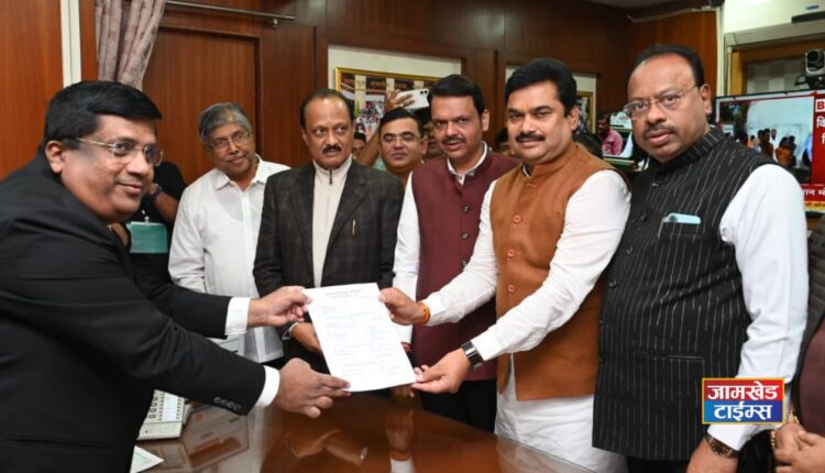 Maharashtra Vidhan Parishad Sabhapati niwadnuk 2024, post of Vidhan Parishad Speaker mla Ram Shinde filed the nomination form
