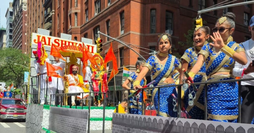India Day Parade New York 2025, Grand procession of Shiv Chhatrapati held in New York, Chhatrapati Foundation's Kirtirath became center of attraction, Marathi news,
