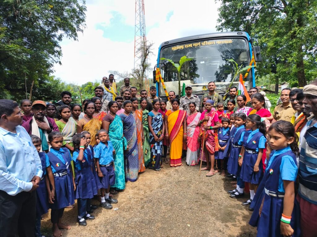 After 78 years of independence ST buses will run in tribal villages of Gadchiroli for first time, bus services have started for 15 villages including Ambezari,