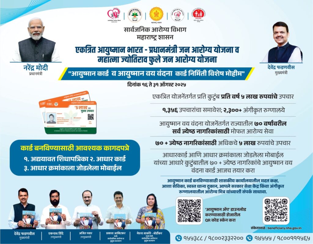 Oh my god, There are so many lakh Ayushman card holders in Ahilyanagar district, are you included in the list? If not, then get your card done quickly by this date; otherwise there will be big loss,