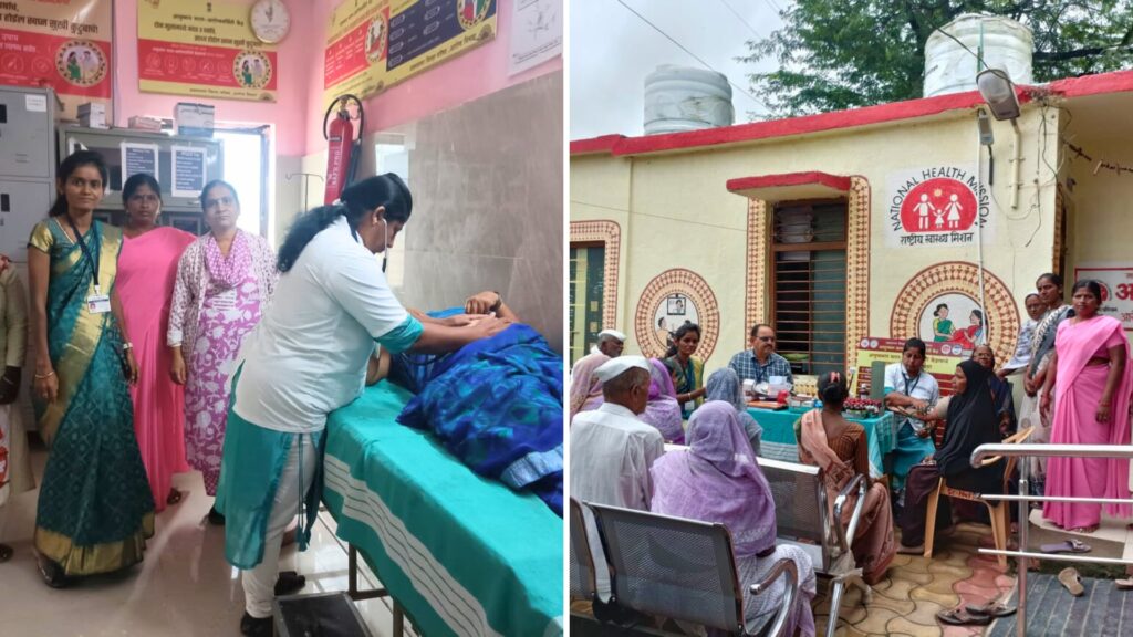 Jamkhed, Swasthya Nari Sashakt Parivar Abhiyan started with enthusiasm in Halgaon, 130 people checked in health check-up camp,