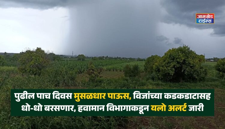 ahilyanagar news, Heavy rains, accompanied by thunder and lightning,will continue for the next five days, yellow alert issued by Meteorological Department