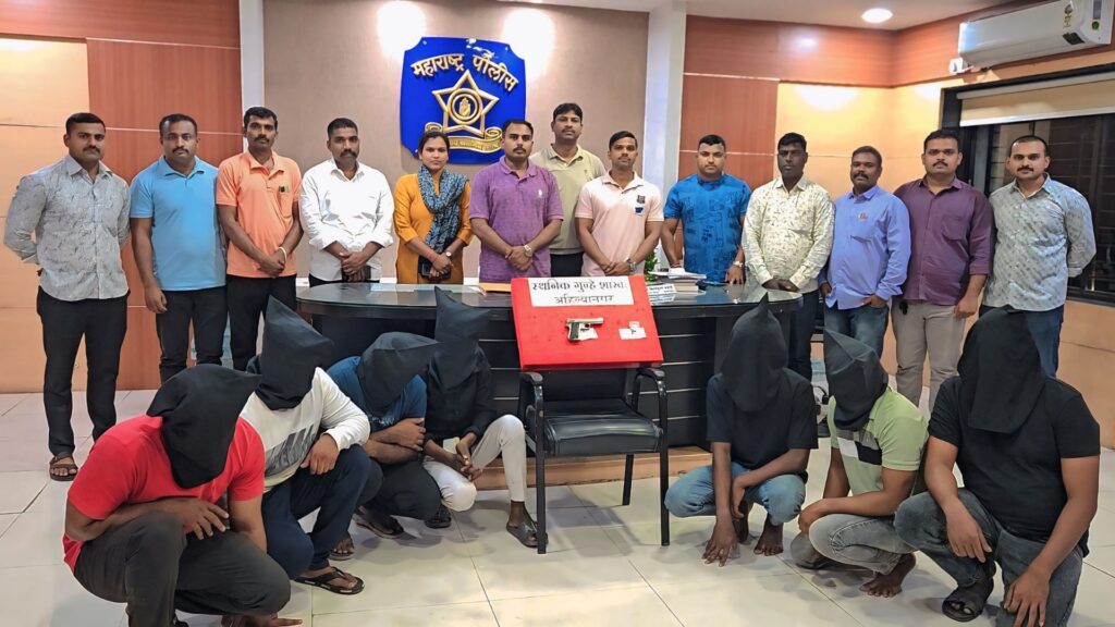 Major action by LCB in Renuka Kalakendra vandalism case, seven people were arrested, gun and three live cartridges and car were seized, jamkhed Kalakendra latest news, 