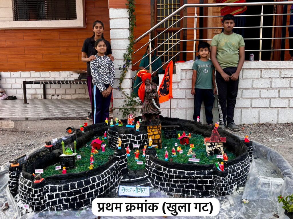 Raigad to Sinhagad, Build Fort competition , Spontaneous response from 55 contestants, Shivkal comes alive in Chapadgaon, karjat jamkhed news today,  