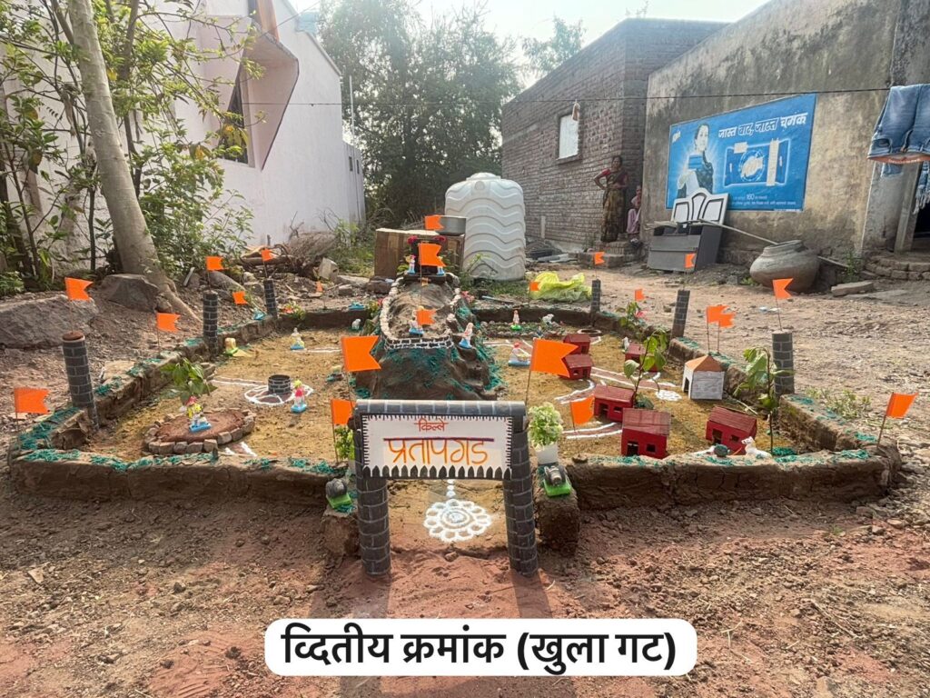 Raigad to Sinhagad, Build Fort competition , Spontaneous response from 55 contestants, Shivkal comes alive in Chapadgaon, karjat jamkhed news today,  